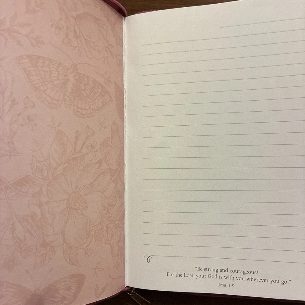 He Who Promised Is Faithful Faux Leather Lined Page Journal W/ Zipper READ DESC